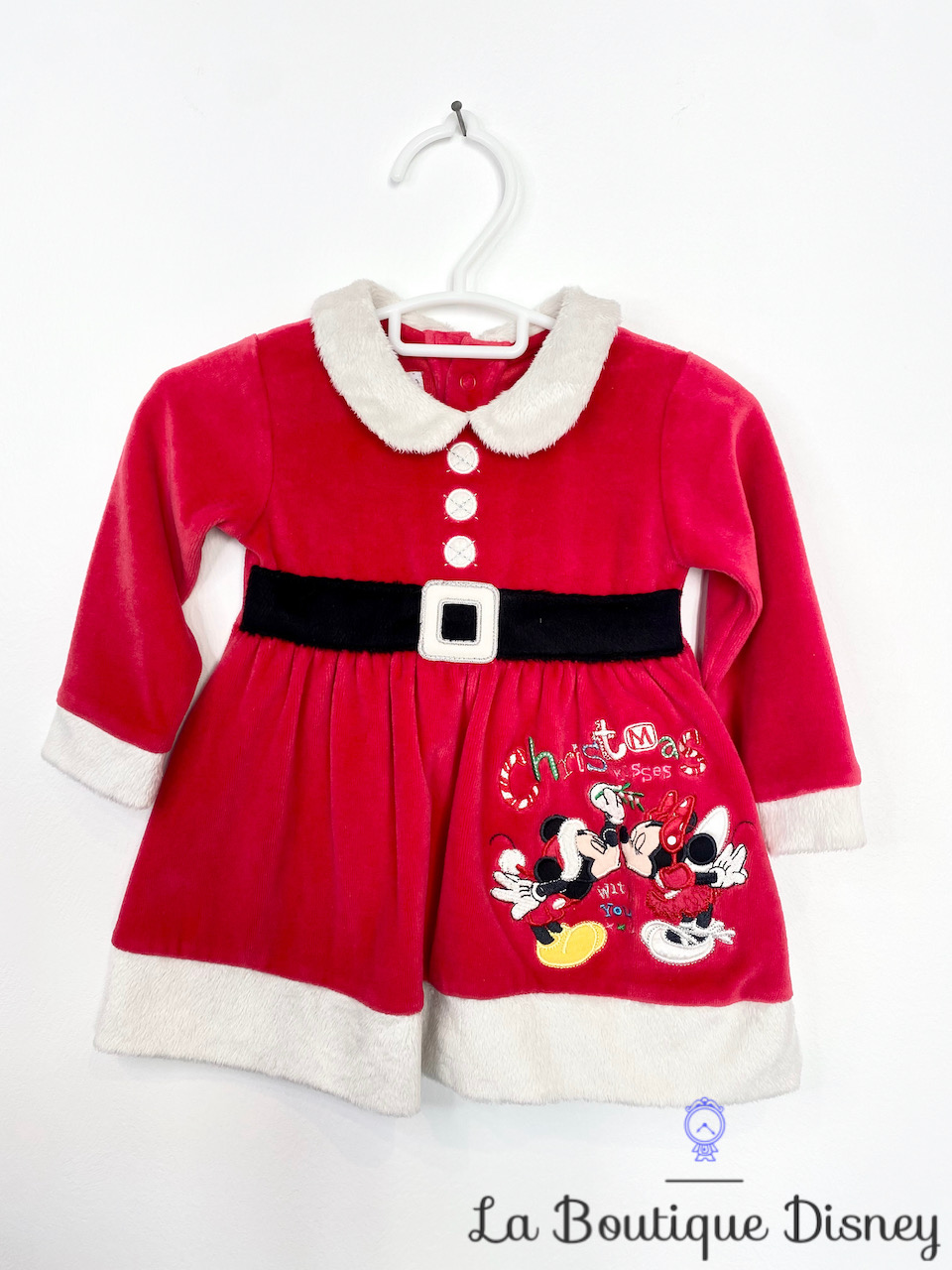 Robe De Noël Pour Bébé Fille - Rouge à Volants Et Nœud - Tulle Brillant - Tailles 6 Mois à 6 Ans - Tenue Fête