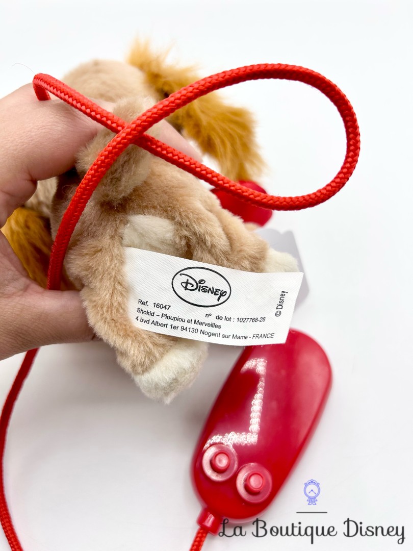 Jouet Peluche Lady télécommandé Disney La Belle et le Clochard