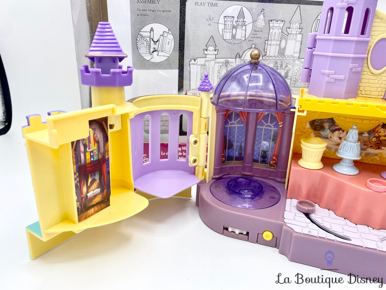 Chateau la Belle et la Bête Polly Pocket 1997 - jouets rétro jeux de  société figurines et objets vintage