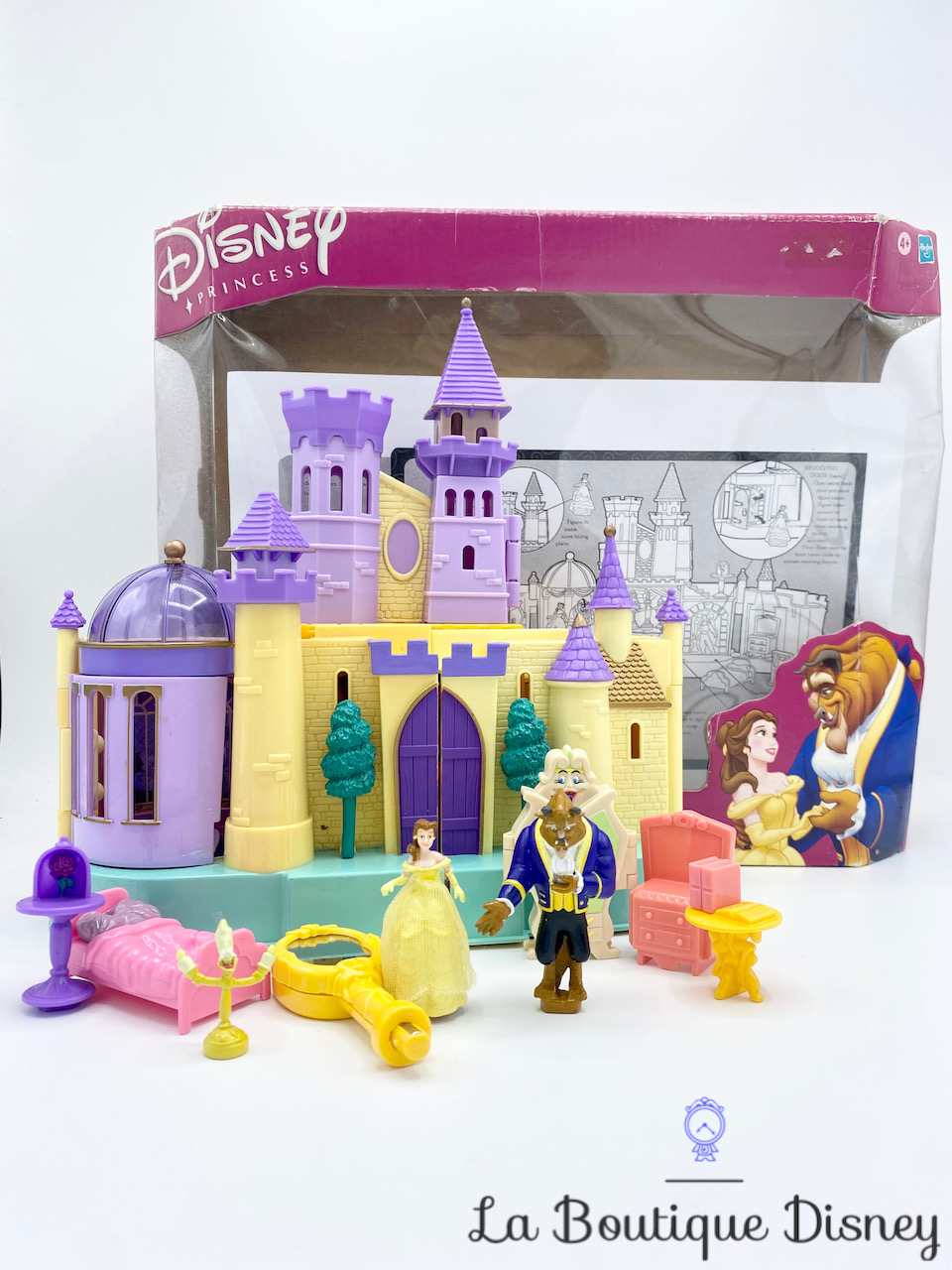 Polly Pocket Le château de la Belle et la Bête Disney Princess Hasbro 2002 Glowing Mirror Castle