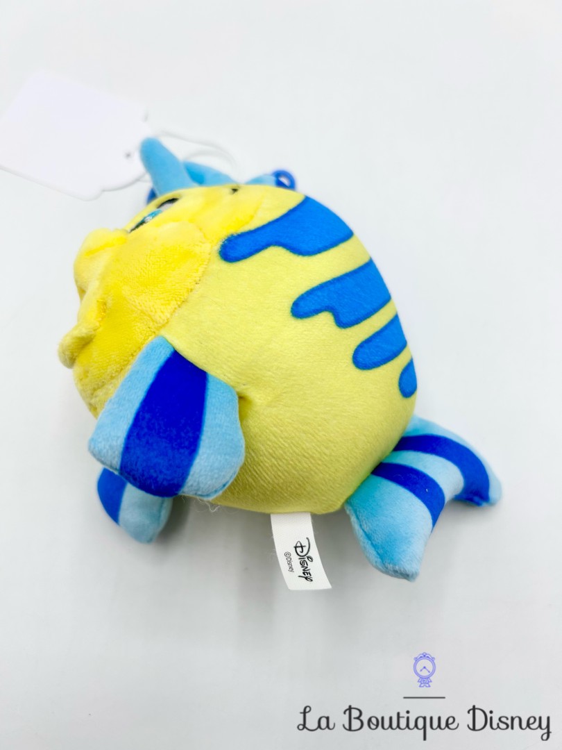 porte-clés-peluche-polochon-la-petite-sirene-disney-poisson-jaune (4)