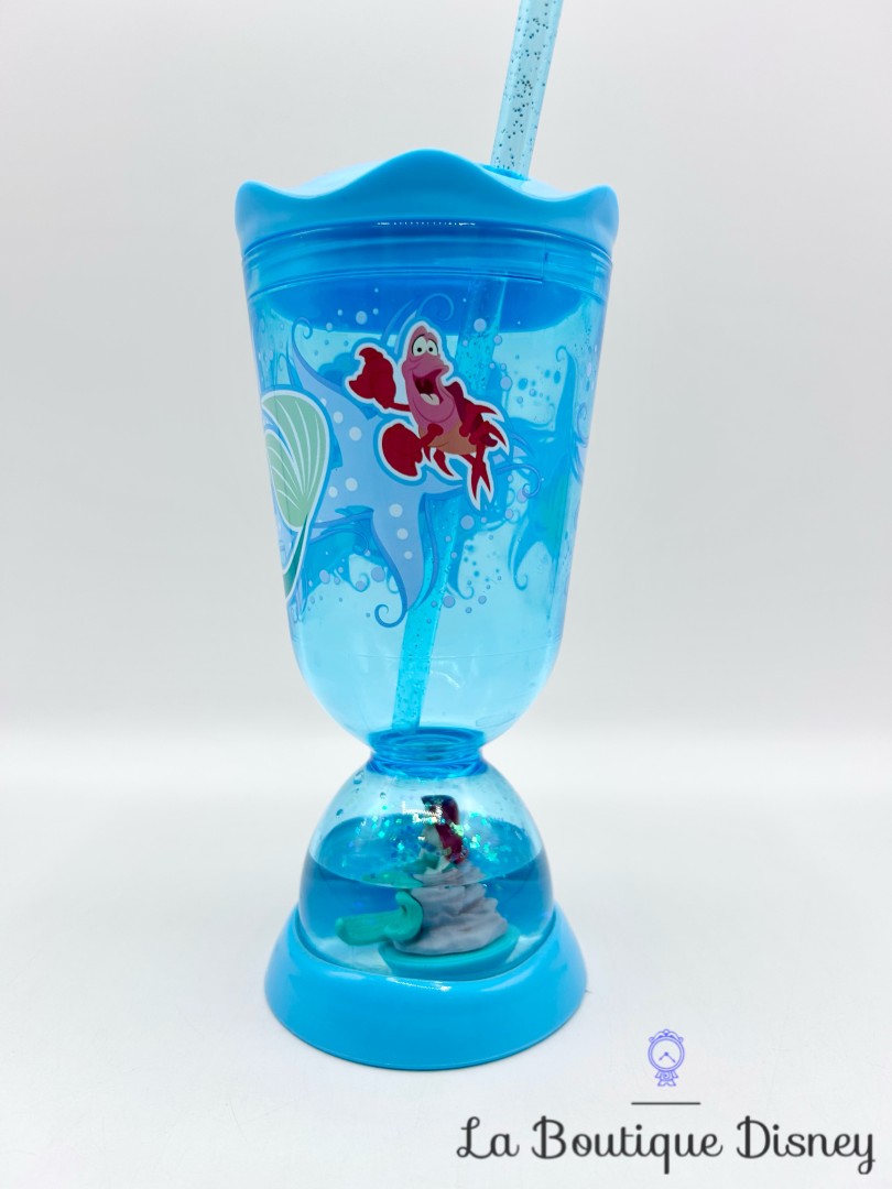 Gobelet-paille-Ariel-La-Petite-Sirène-Disneyland-Paris-Disney-verre-plastique-bleu (6)