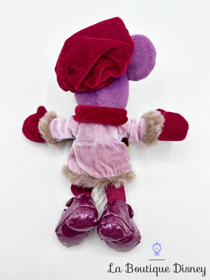 Peluche-Minnie-Mouse-Hiver-Disneyland-Paris-Disney-manteau-chapeau-violet-26-cm (4)