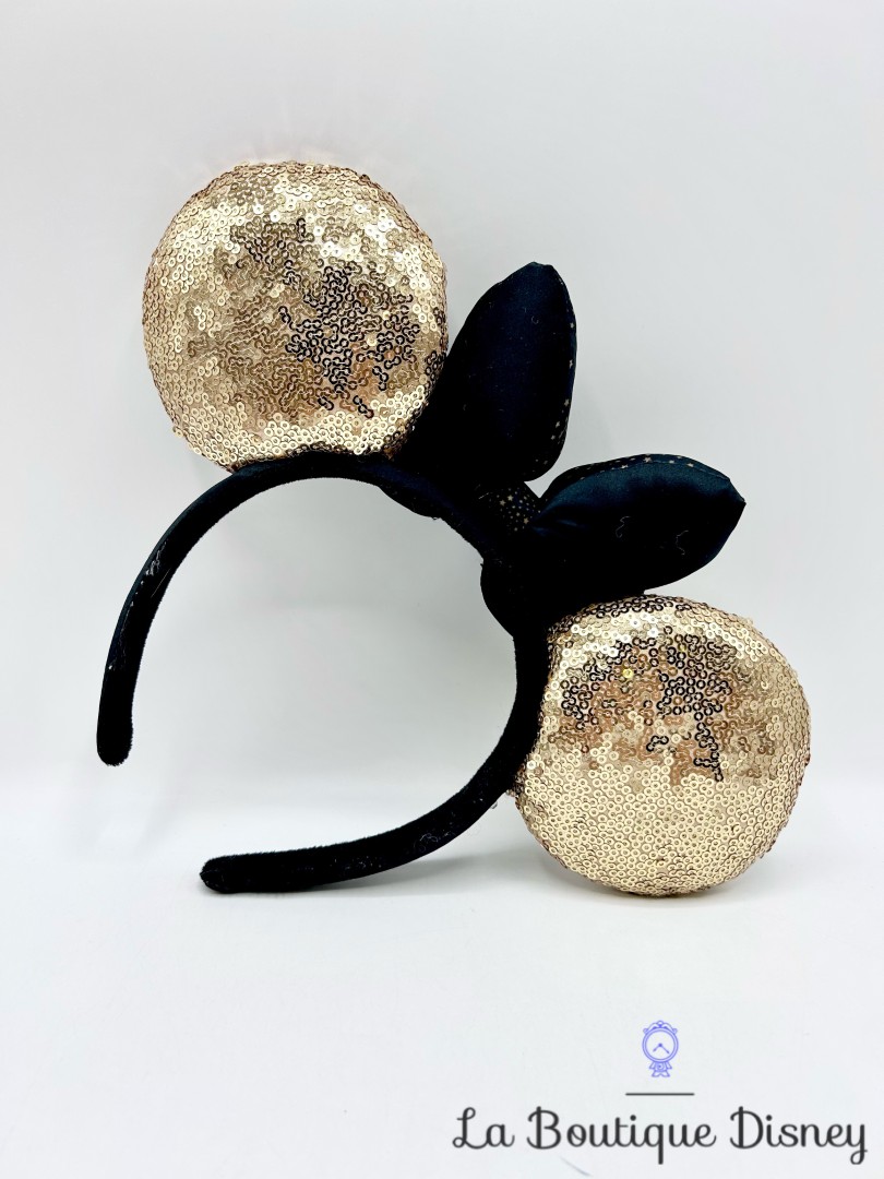 Serre-tête-Oreilles-Minnie-Mouse-Paris-is-Magical-Disneyland-ears-Disney-sequins-dorés-étoiles (1)
