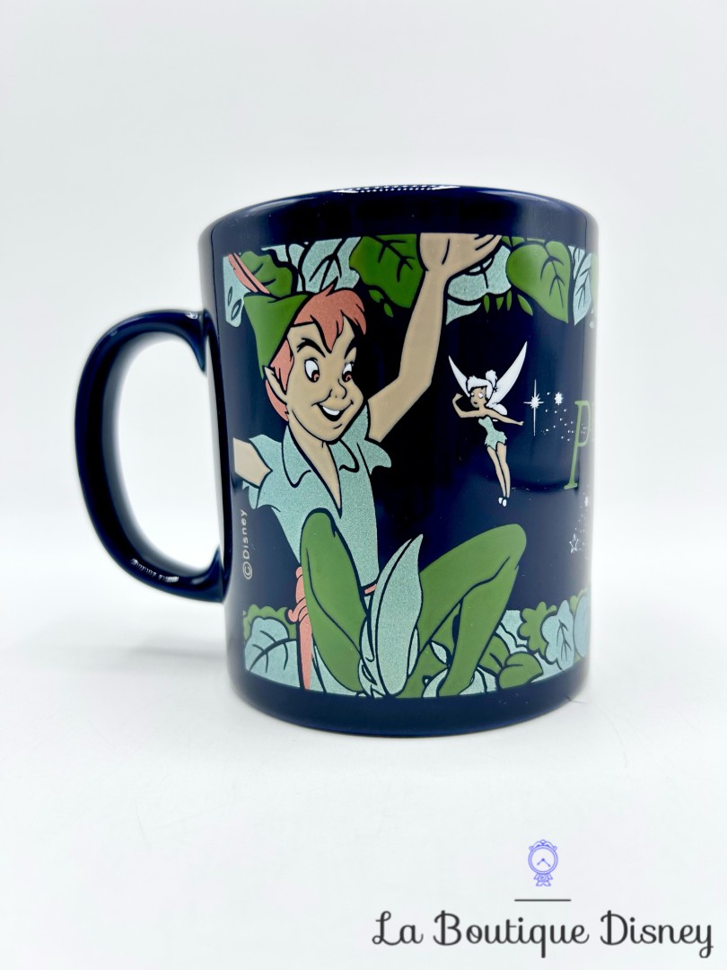 Tasse-Peter-Pan-Fée-Clochette-Disney-mug-Staffordshire-England-vintage-bleu (1)