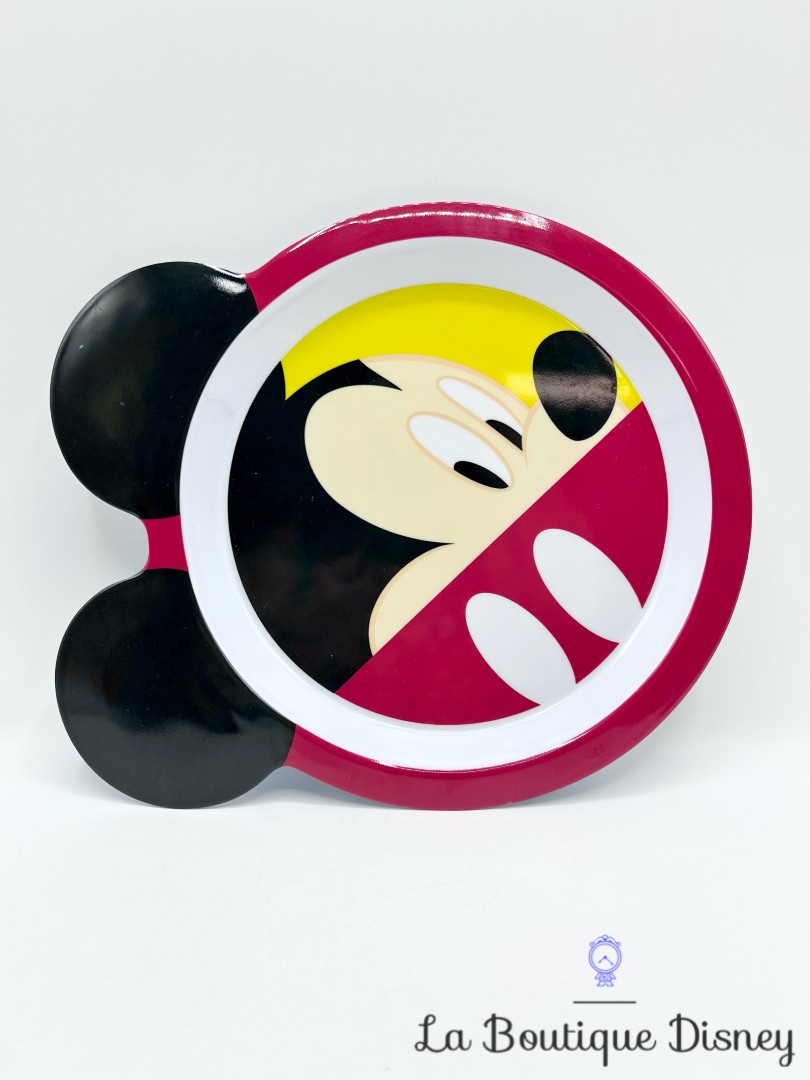 Assiette-Mickey-Mouse-Disneyland-Paris-2023-Disney-plastique-rouge-noir (2)