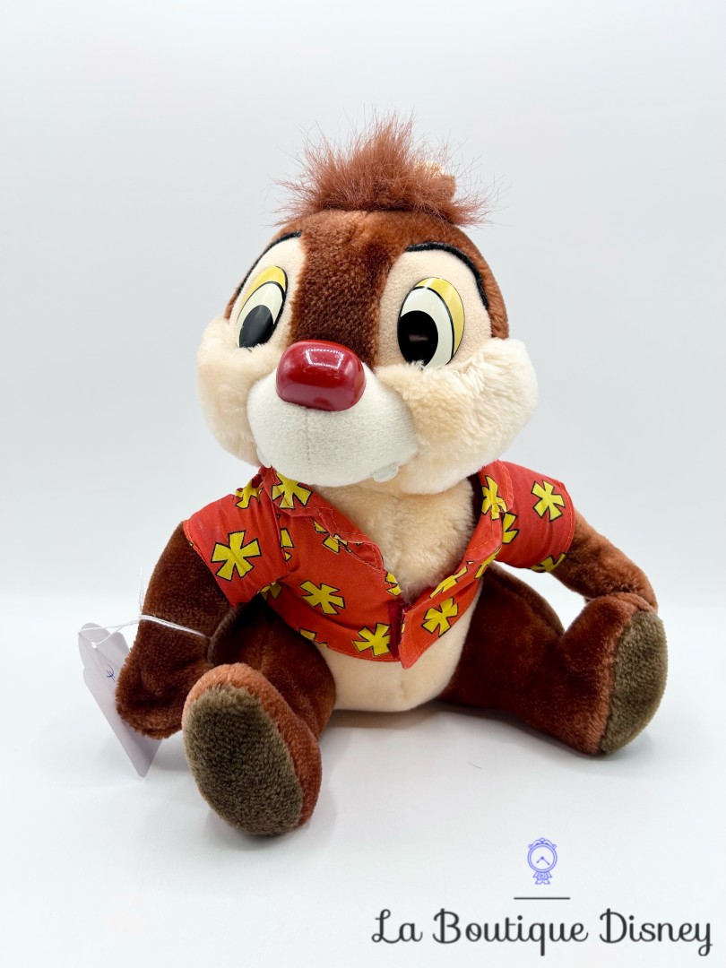 Peluche-Tac-Rescue-Rangers-Euro-Disney-Disneyland-Paris-vintage-Tic-et-Tac-écureuil-chemise-explorateur-26-cm (2)