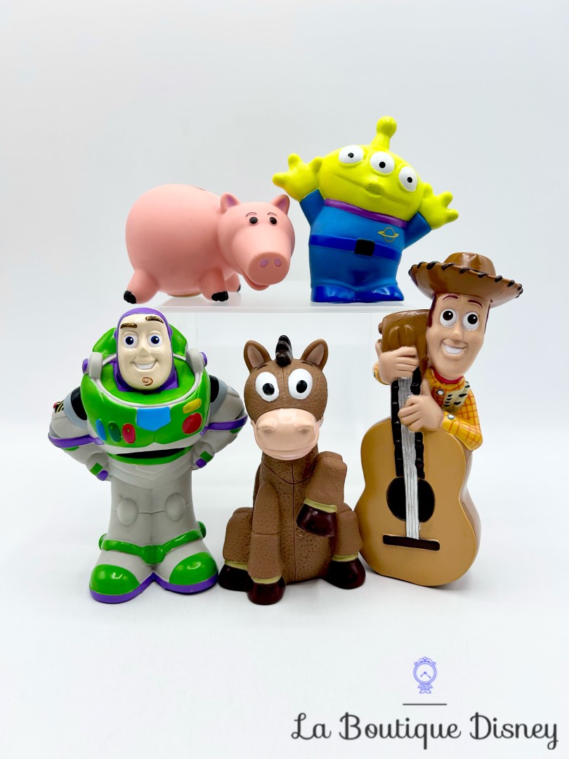 Jouet Figurines de Bain Toy Story Disneyland Paris 2016 Disney Woody Buzz Alien Pile Poil 
