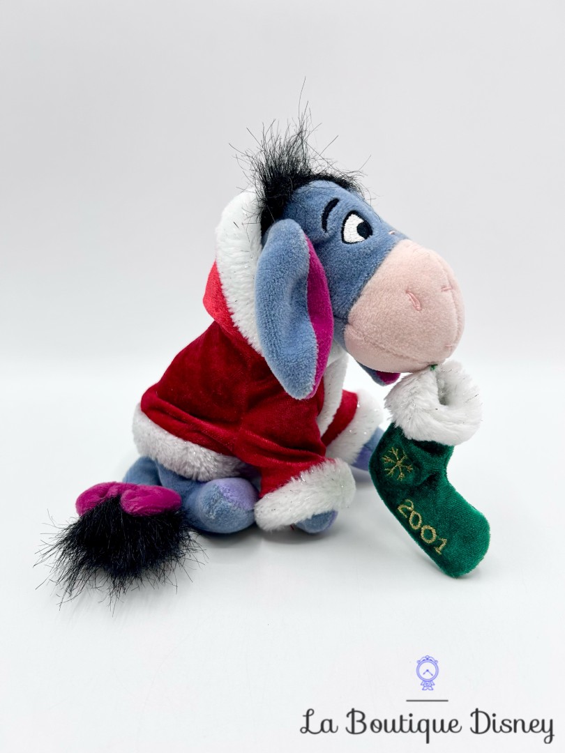 Peluche-Bourriquet-Noël-2001-Disney-Store-Xmas-Santa-Eeyore-Winnie-ourson-collection-18-cm (3)