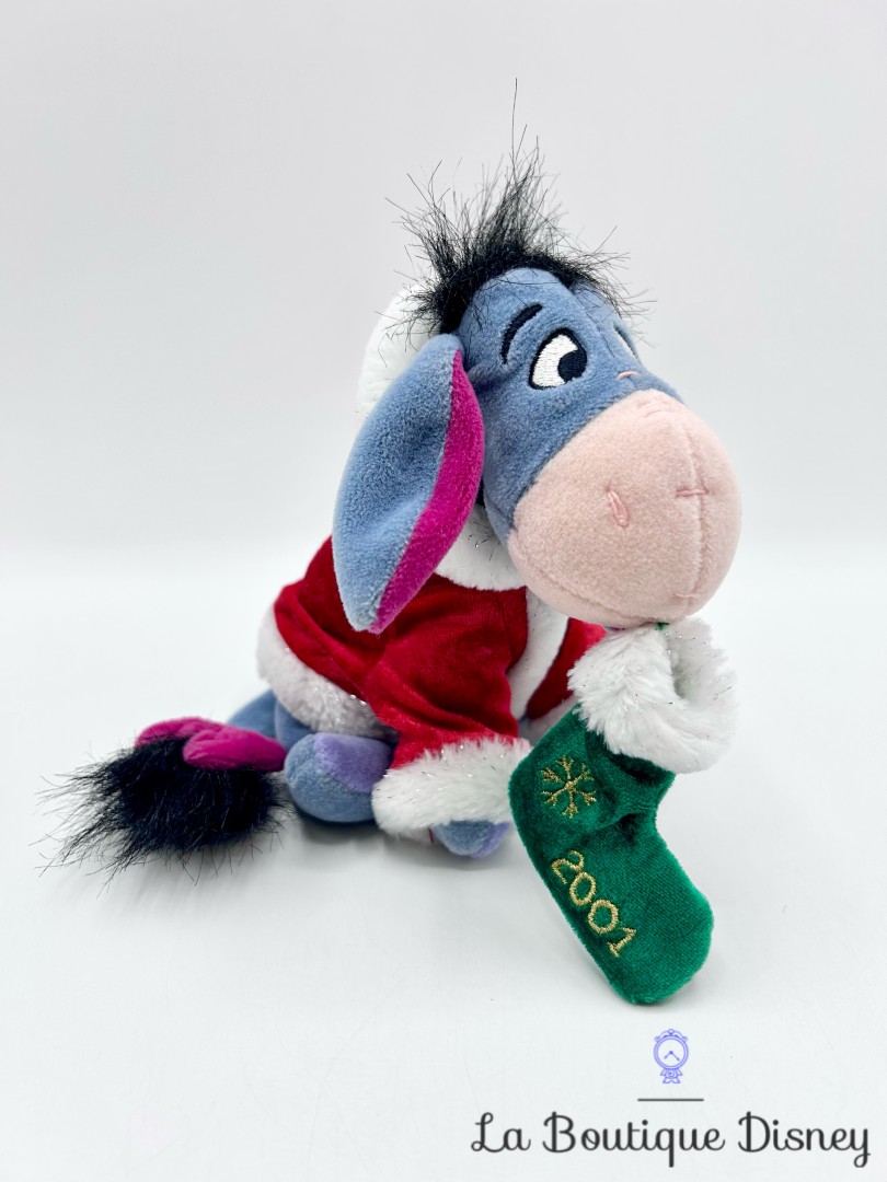 Peluche-Bourriquet-Noël-2001-Disney-Store-Xmas-Santa-Eeyore-Winnie-ourson-collection-18-cm (2)