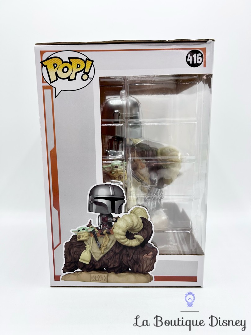 Figurine-Funko-POP-416-The-Mandalorian-&amp;-The-Child-On-Bantha-Disney-Star-Wars-Grogu-collection-vinyl-2020 (2)