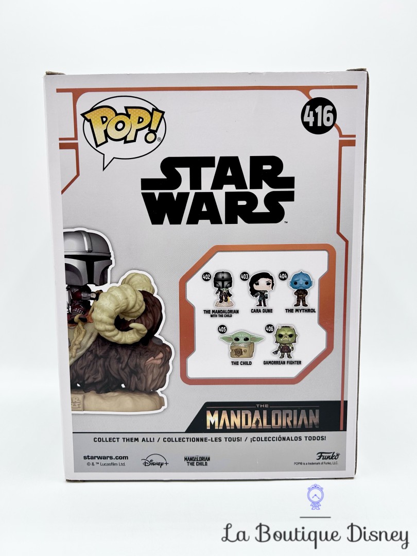 Figurine-Funko-POP-416-The-Mandalorian-&amp;-The-Child-On-Bantha-Disney-Star-Wars-Grogu-collection-vinyl-2020 (1)