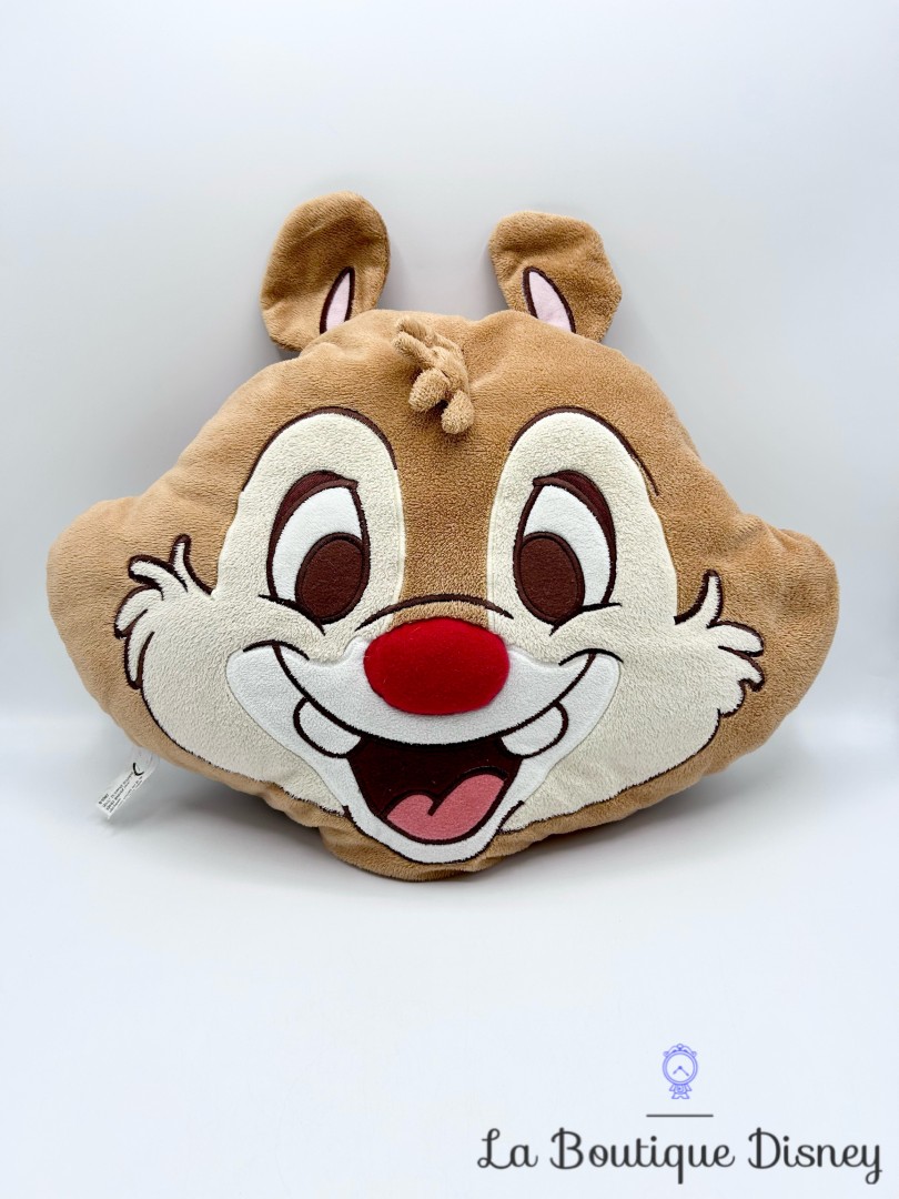 Coussin-réversible-Tic-et-Tac-Disneyland-Paris-Disney-oreiller-écureuil-marron  (1)