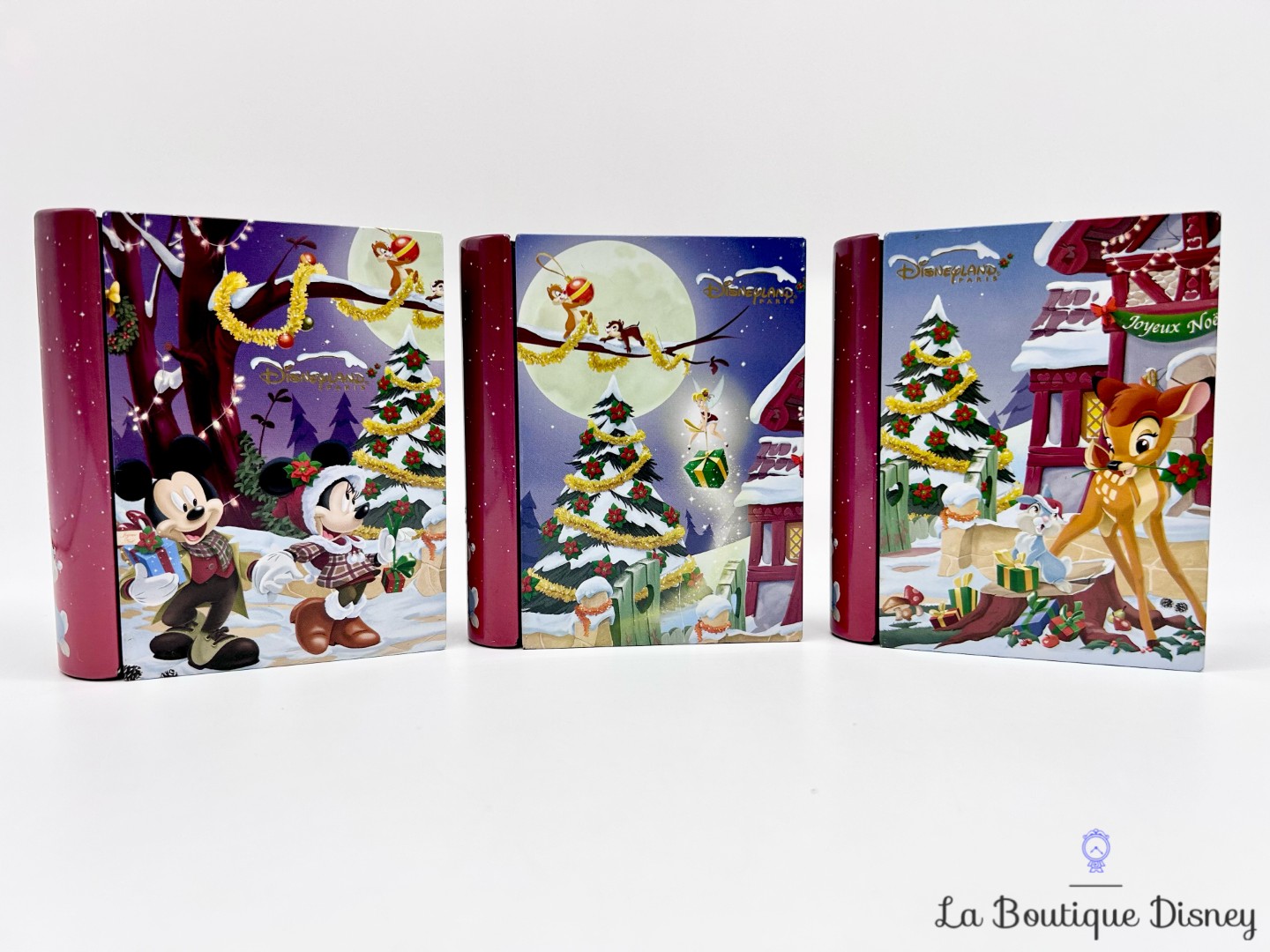 Boite-métal-Mickey-et-ses-amis-Noël-livres-Disneyland-Paris-Disney-trio-hiver-rouge (8)