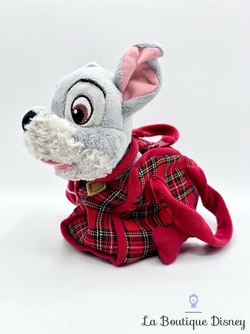 Peluche-Clochard-La-Belle-et-le-Clochard-Disneyland-Paris-Disney-chien-sac-transport-rouge-20-cm (4)