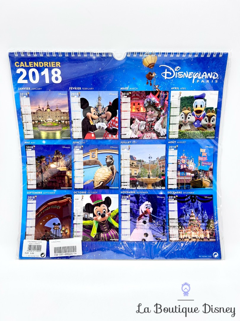 Calendrier-2018-Disneyland-Paris-25ème-Anniversaire-25-ans-Disney-bureau (2)