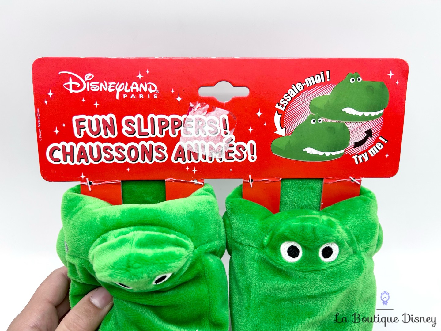 Chaussons-Rex-Toy-Story-Disneyland-Paris-Disney-taille-24-26-pantoufles-dinosaure-vert (3)