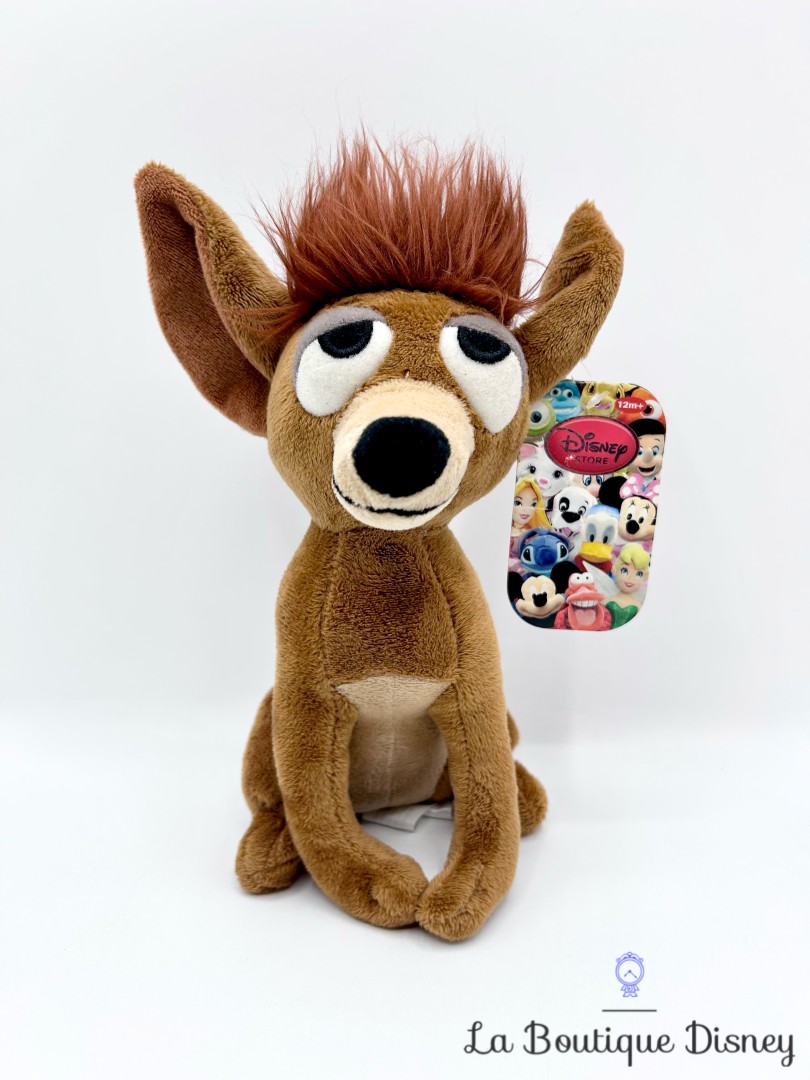 Peluche-Pedro-La-Belle-et-le-Clochard-Disney-Store-2011-chien-marron-écusson-23-cm (2)