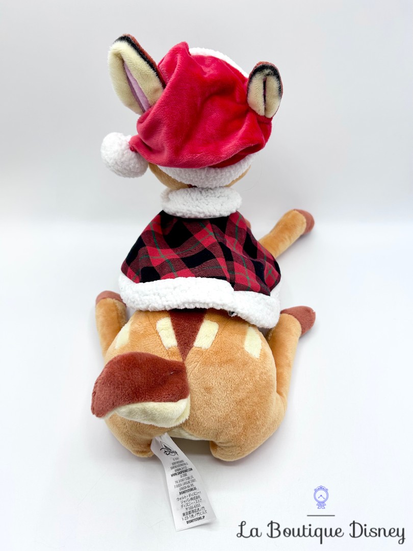 Peluche-Bambi-Noël-Disney-Store-2018-faon-marron-bonnet-40-cm (5)