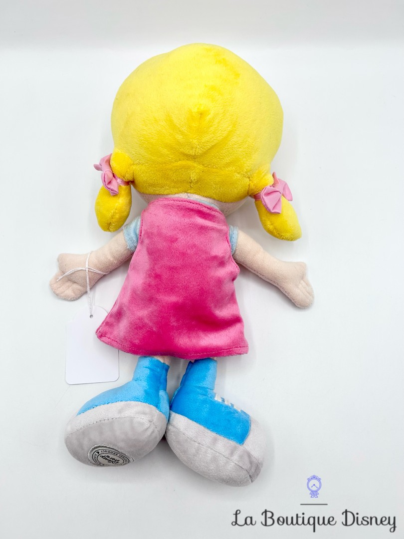 Peluche-Annie-Les-Petits-einstein-Disney-Store-fille-rose-écusson-34-cm (1)