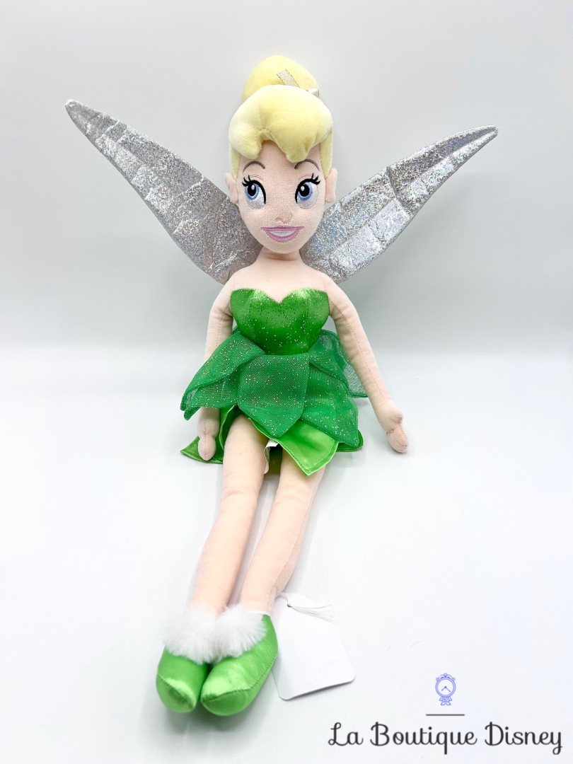 Poupée-chiffon-Fée-Clochette-Disneyland-Paris-2019-Disney-peluche-Peter-Pan-vert-paillettes-54-cm (3)