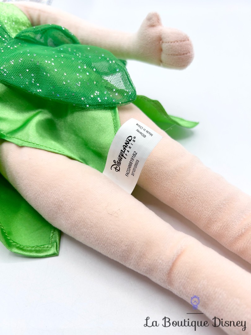 Poupée-chiffon-Fée-Clochette-Disneyland-Paris-2019-Disney-peluche-Peter-Pan-vert-paillettes-54-cm (1)