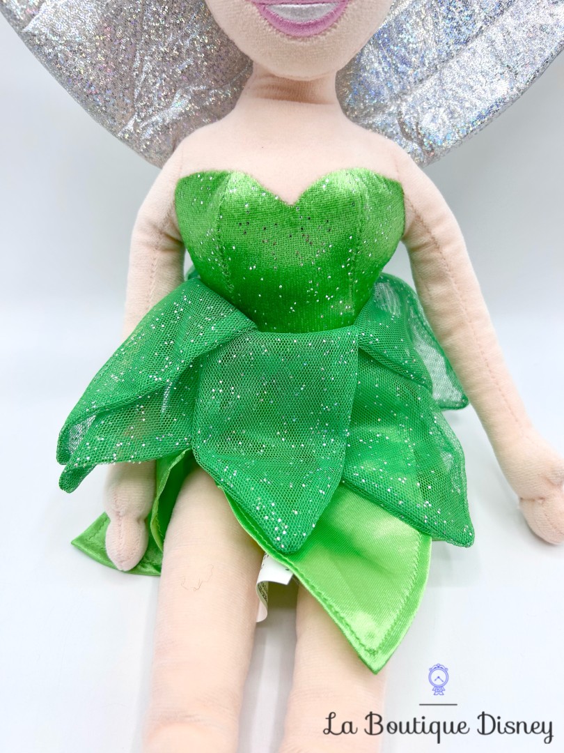 Poupée-chiffon-Fée-Clochette-Disneyland-Paris-2019-Disney-peluche-Peter-Pan-vert-paillettes-54-cm (7)