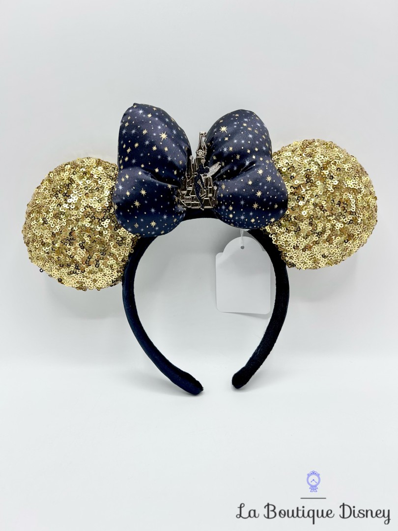 Serre-tête-Oreilles-Minnie-Mouse-30-ème-anniversaire-Disneyland-30-ans-Disney-ears-sequins-dorés (2)