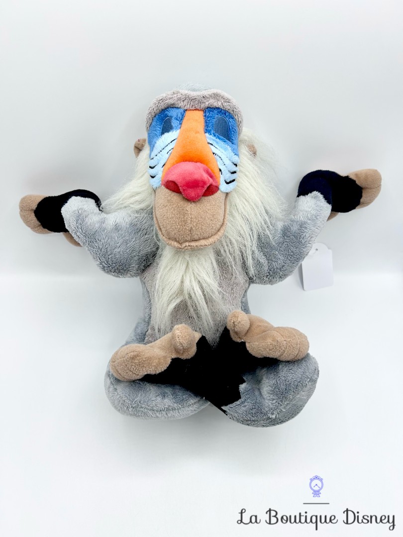 Peluche-Rafiki-Disneyland-Paris-Disney-Le-Roi-Lion-singe-gris-zen-32-cm (3)