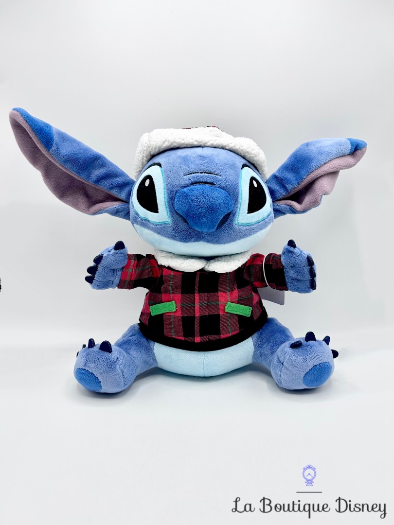 Peluche-Stitch-Noël-Disney-Store-2017-Lilo-et-Stitch-monstre-bleu-manteau-carreaux-32-cm (5)