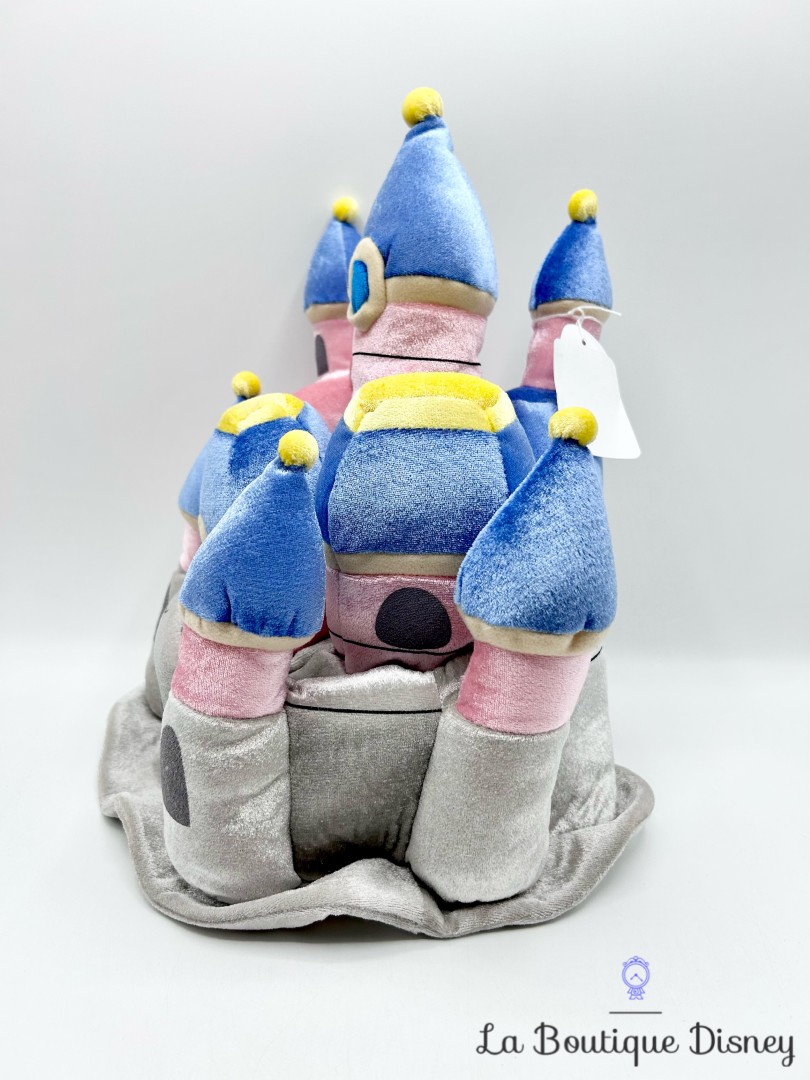Chapeau-Château-Disneyland-Resort-Paris-Disney-bleu-rose-gris-relief-3D (3)