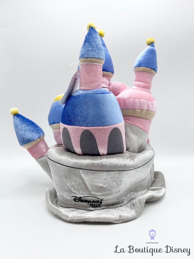 Chapeau-Château-Disneyland-Resort-Paris-Disney-bleu-rose-gris-relief-3D (2)