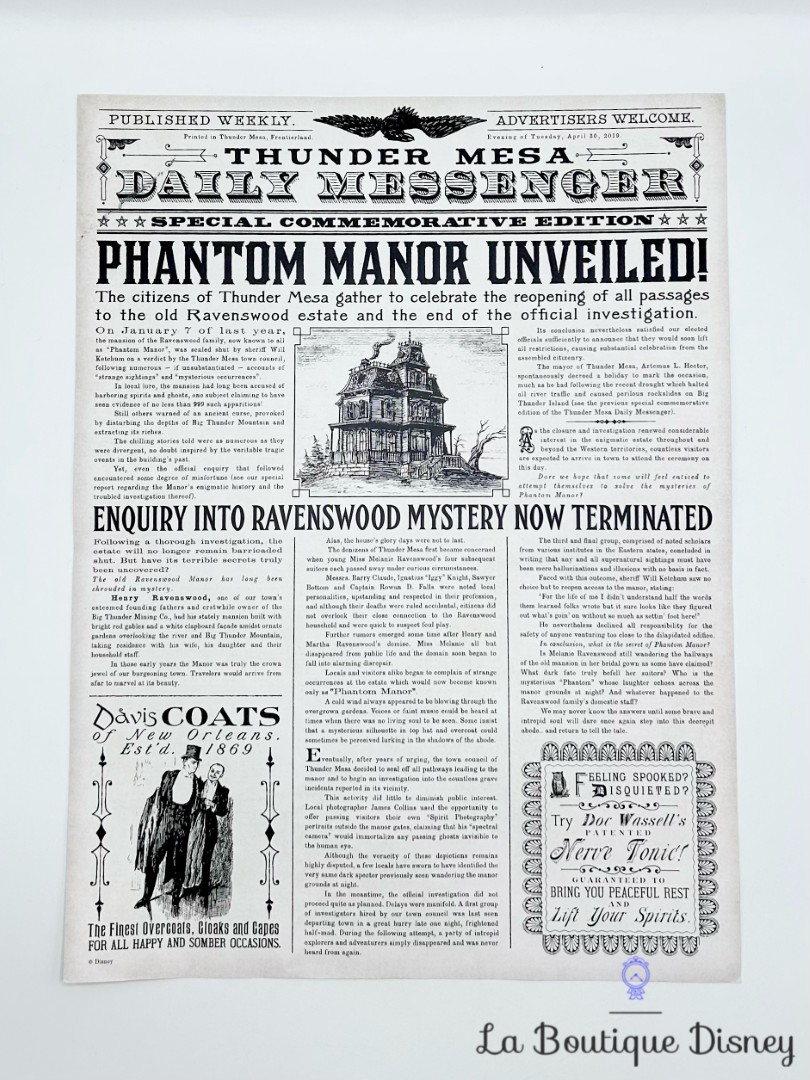 Affiche-Journal-Phantom-Manor-Disneyland-Paris-2019-Disney-gazette-attraction (2)