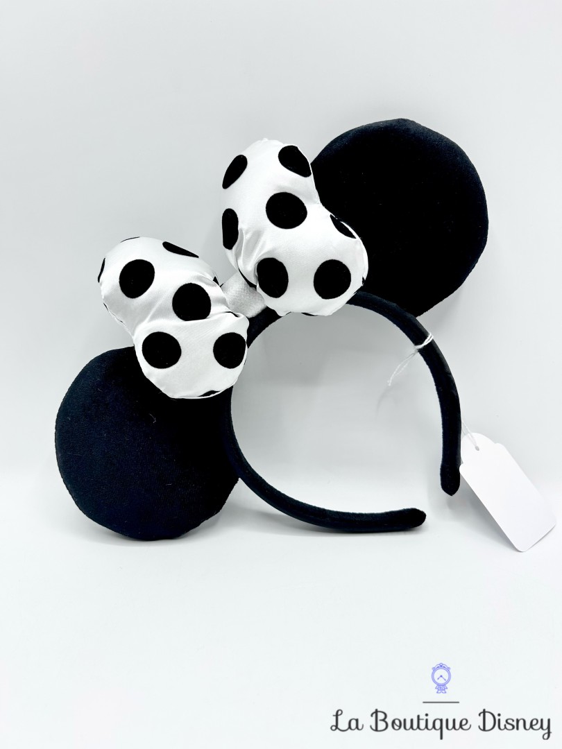 Lot De 2 Serre-têtes Mickey Et Minnie - Oreilles Noires Avec Nœud à Pois, Taille Unique Adulte/enfant - 12