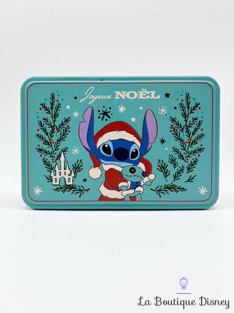 Boite-métal-Stitch-Joyeux-Noël-Disneyland-Paris-2023-Disney-Lilo-et-Stitch-gâteaux-biscuits-vert (3)