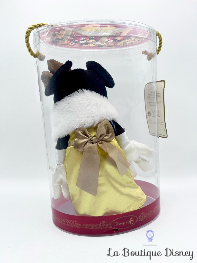 Peluche-Minnie-Mouse-Noël-Edition-Limitée-15ème-anniversaire-Disneyland-Paris-Disney-boite-doré (5)