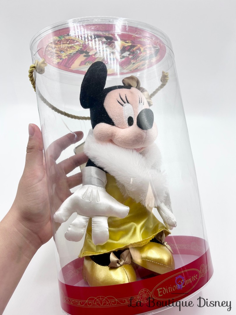 Peluche-Minnie-Mouse-Noël-Edition-Limitée-15ème-anniversaire-Disneyland-Paris-Disney-boite-doré (7)