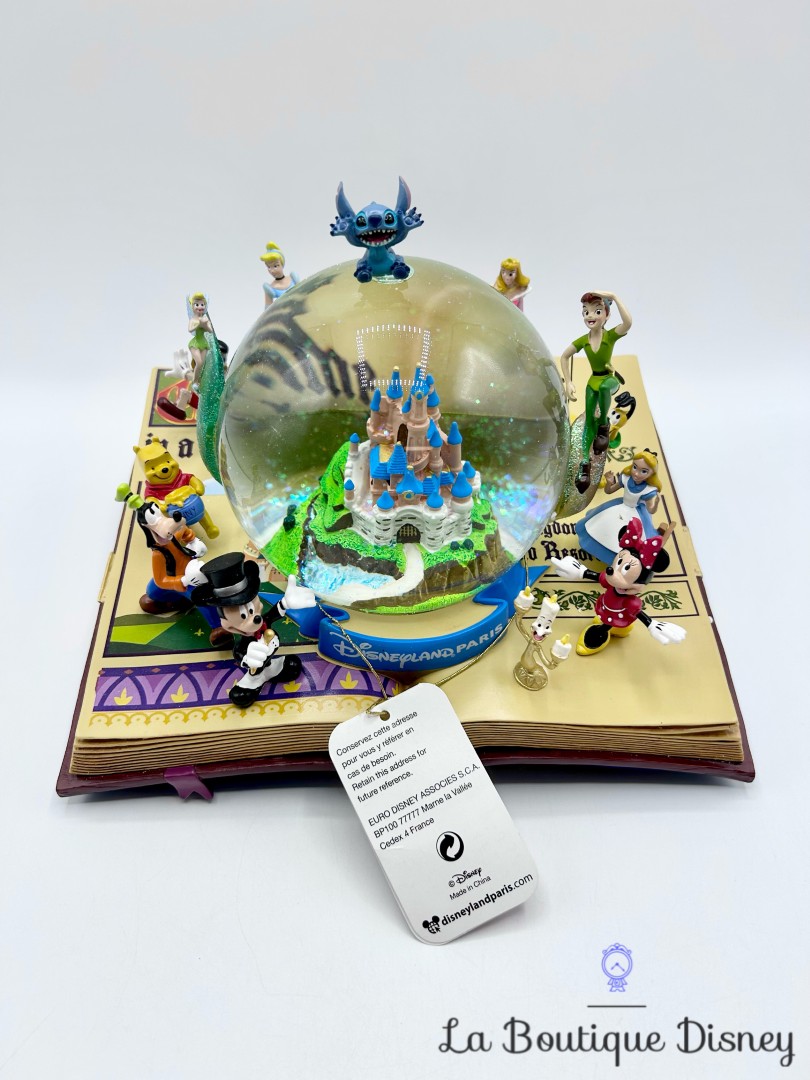 Boule-à-neige-musicale-Livre-Illustration-Disneyland-Paris-snow-globe-Disney-château (2)