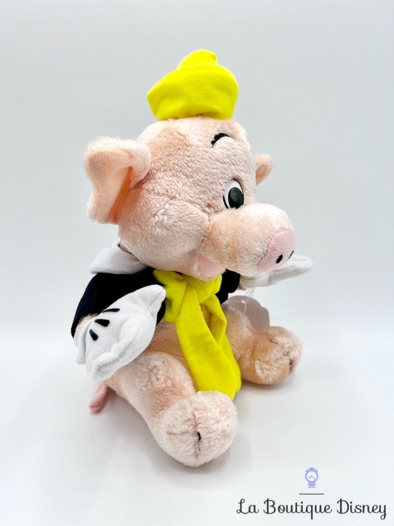 Peluche-Nif-Nif-Les-Trois-Petits-Cochons-Euro-Disney-jaune-vintage-26-cm (2)