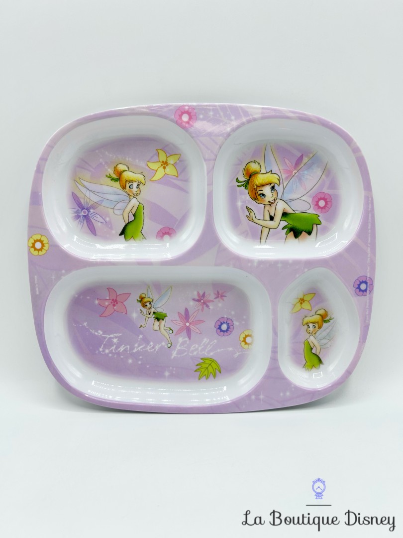 Assiette-compartiments-Fée-Clochette-Tinker-Bell-Disneyland-Paris-Disney-plastique-violet (2)