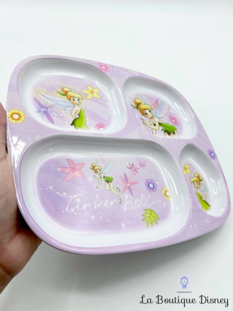 Assiette-compartiments-Fée-Clochette-Tinker-Bell-Disneyland-Paris-Disney-plastique-violet (1)