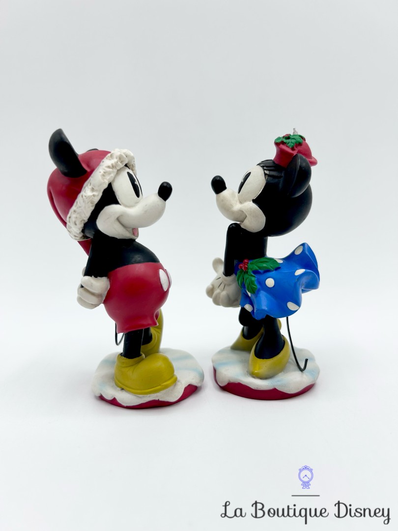 Figurines-Mickey-Minnie-Mouse-Noël-Disneyland-Paris-Disney-résine-vintage (3)