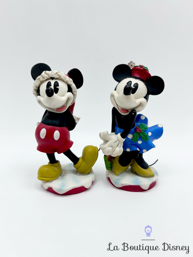 Figurines-Mickey-Minnie-Mouse-Noël-Disneyland-Paris-Disney-résine-vintage (5)