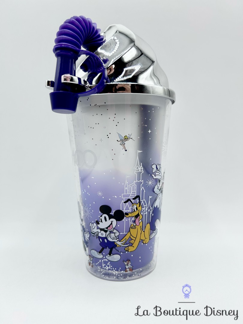 Gobelet-paille-Mickey-et-ses-Amis-Disney-100-Disneyland-Paris-verre-plastique-violet (2)