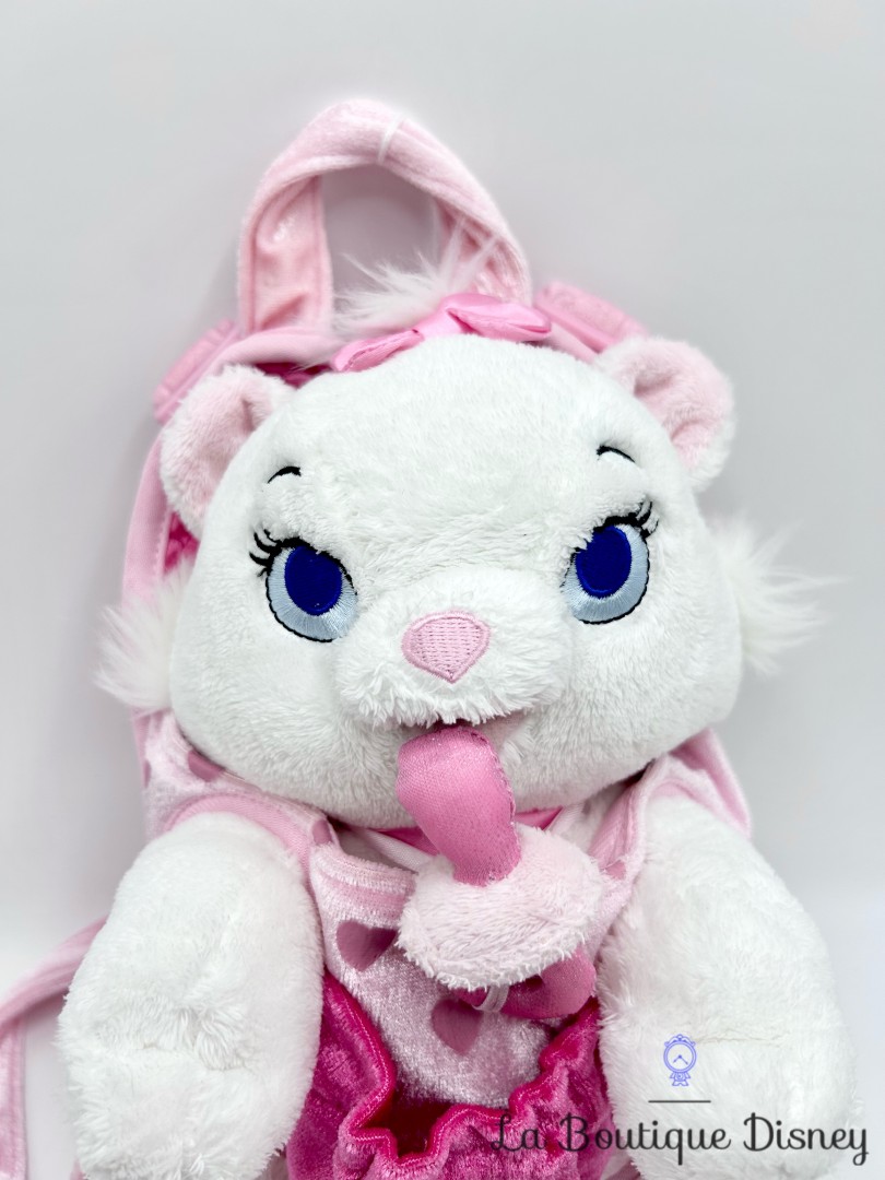 Peluche-Marie-sac-à-dos-Disneyland-Paris-Disney-Les-Aristochats-chat-blanc-tétine-24-cm (2)