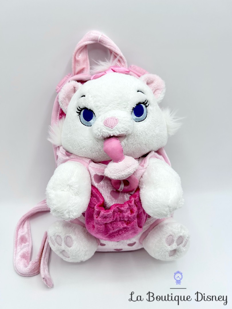 Peluche-Marie-sac-à-dos-Disneyland-Paris-Disney-Les-Aristochats-chat-blanc-tétine-24-cm (3)