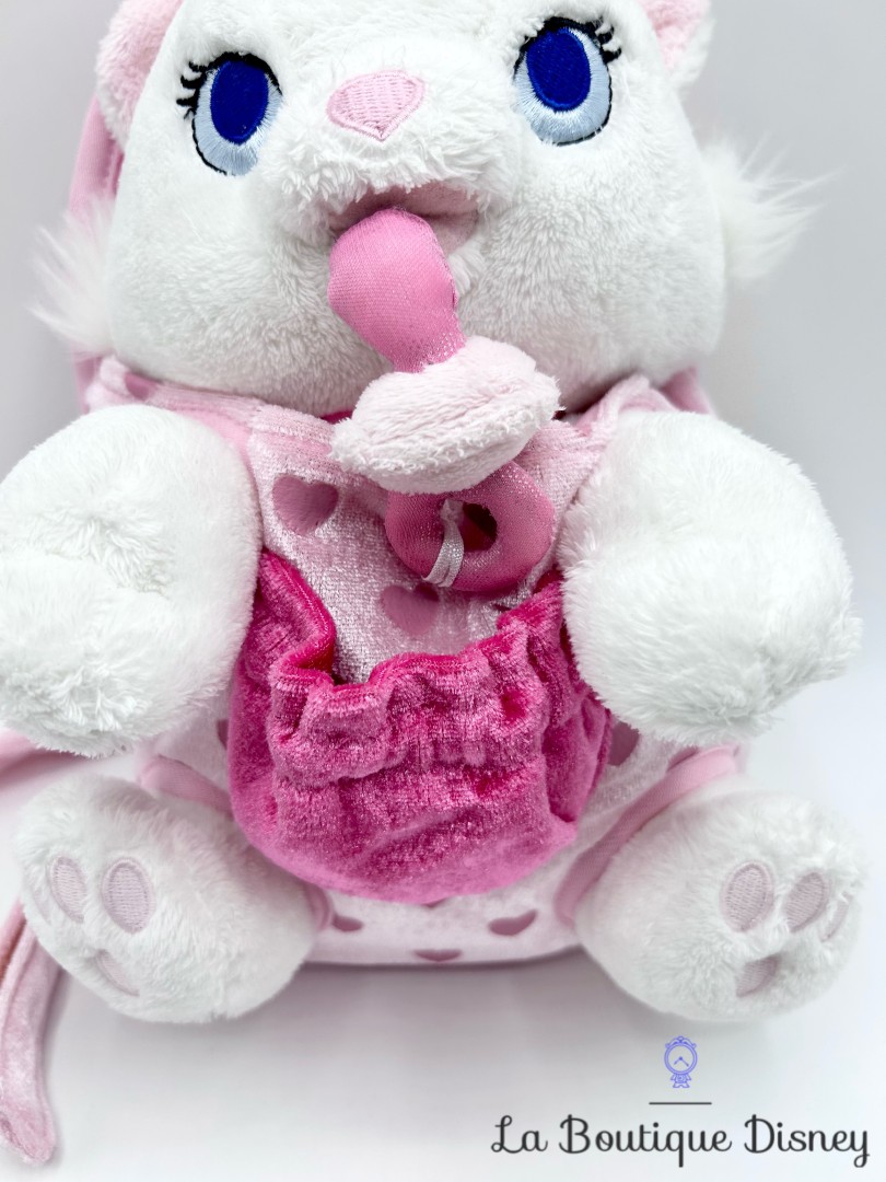 Peluche-Marie-sac-à-dos-Disneyland-Paris-Disney-Les-Aristochats-chat-blanc-tétine-24-cm (7)