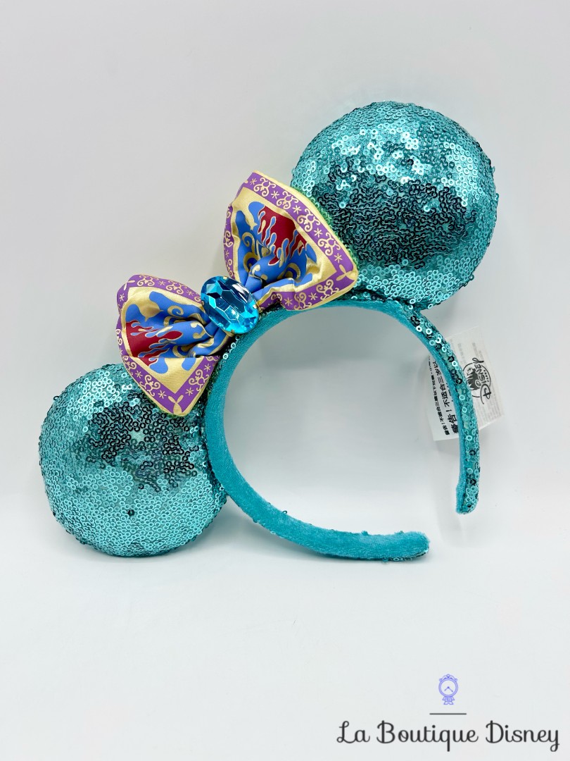 Serre-tête-Oreilles-Minnie-Jasmine-Tapis-Volant-Aladdin-Disney-Parks-2018-ears-Disneyland-sequins-bleu (3)