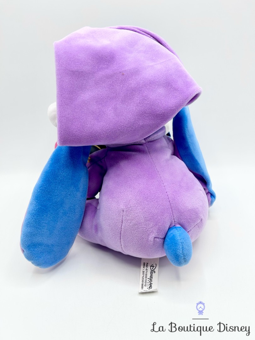 Peluche-Stitch-Souillon-Disneyland-2019-Disney-pyjama-violet-biberon-Ohana-30-cm (4)