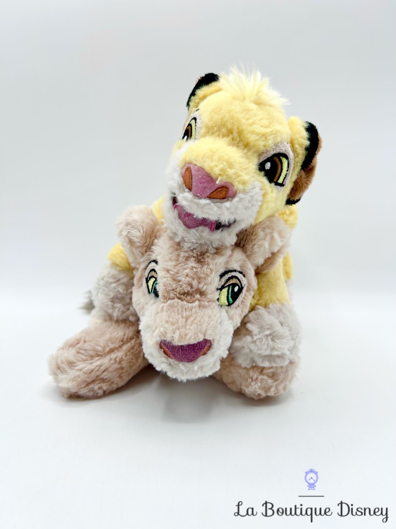 Peluches-Simba-Nala-Le-Roi-Lion-Disneyland-Paris-2017-Disney-jaune-couple-22-cm (2)